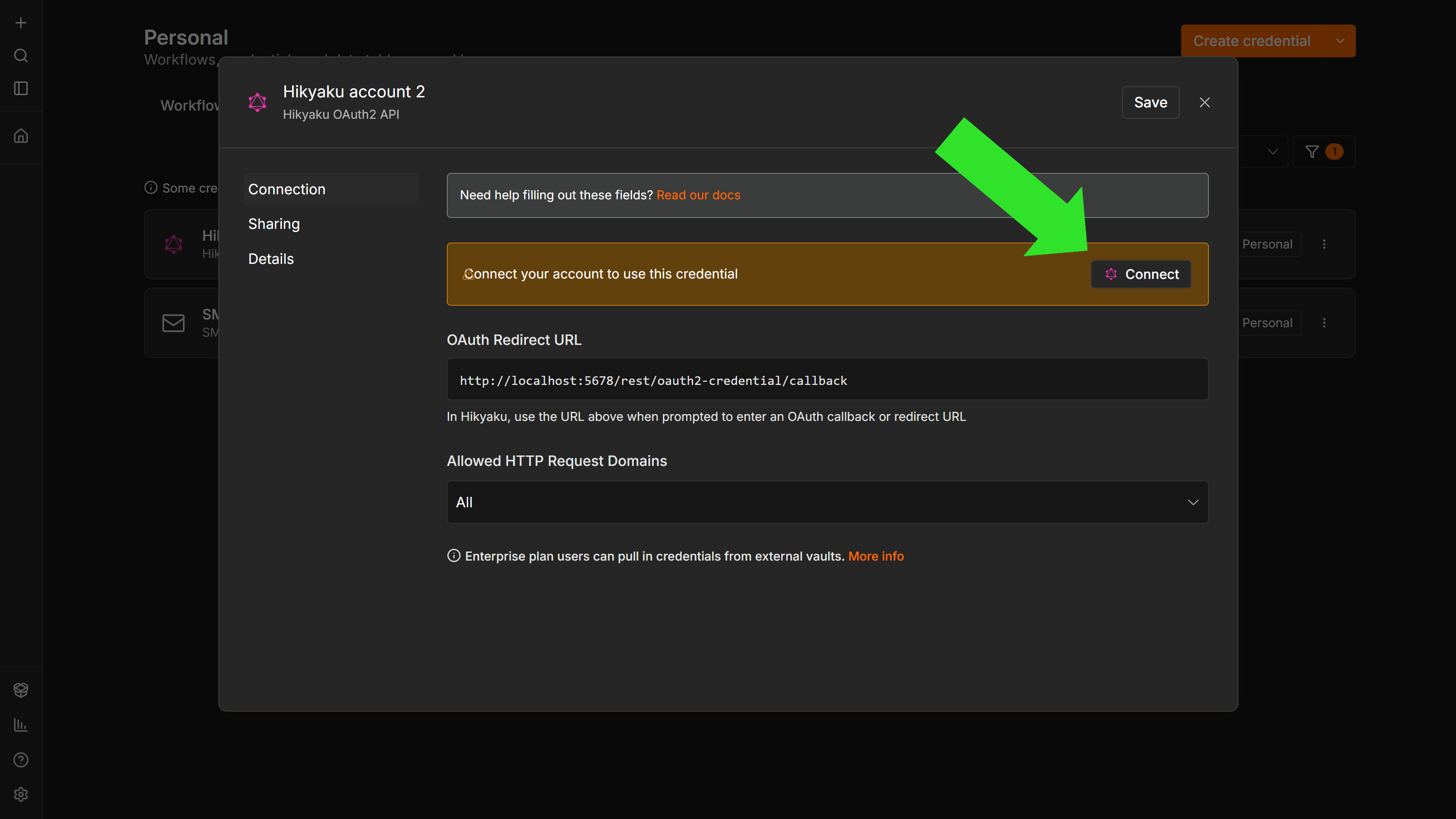 Hikyaku OAuth consent screen